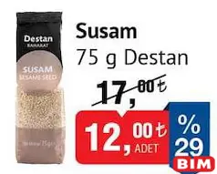 DESTAN SUSAM 75 G fiyat ve kampanya bilgisi